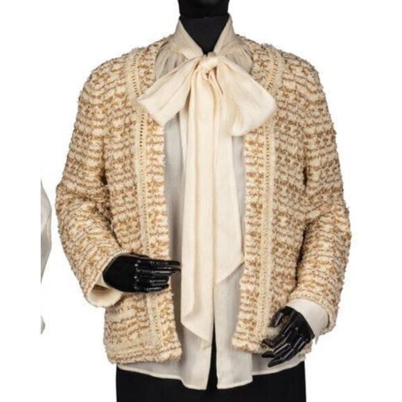 Vintage Salvatore Ferragamo tweed jacket - size L - Picture 2 of 5